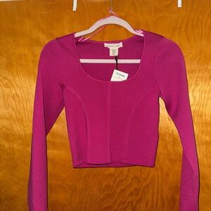 Women's Purple Long Sleeve Top